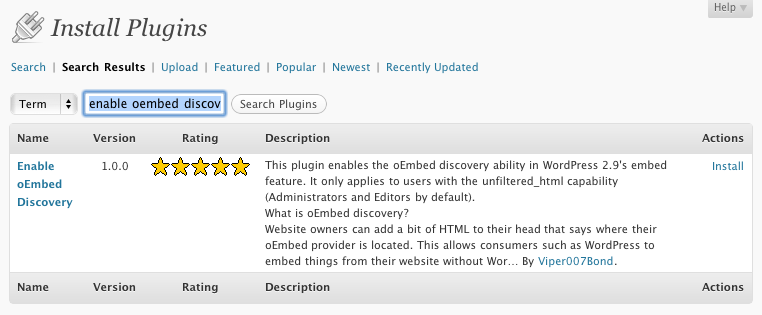 WordPress Plug-in Search Results WordPress Plug-in Search Results