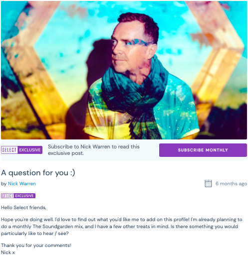 What a typical Mixcloud Post could look like