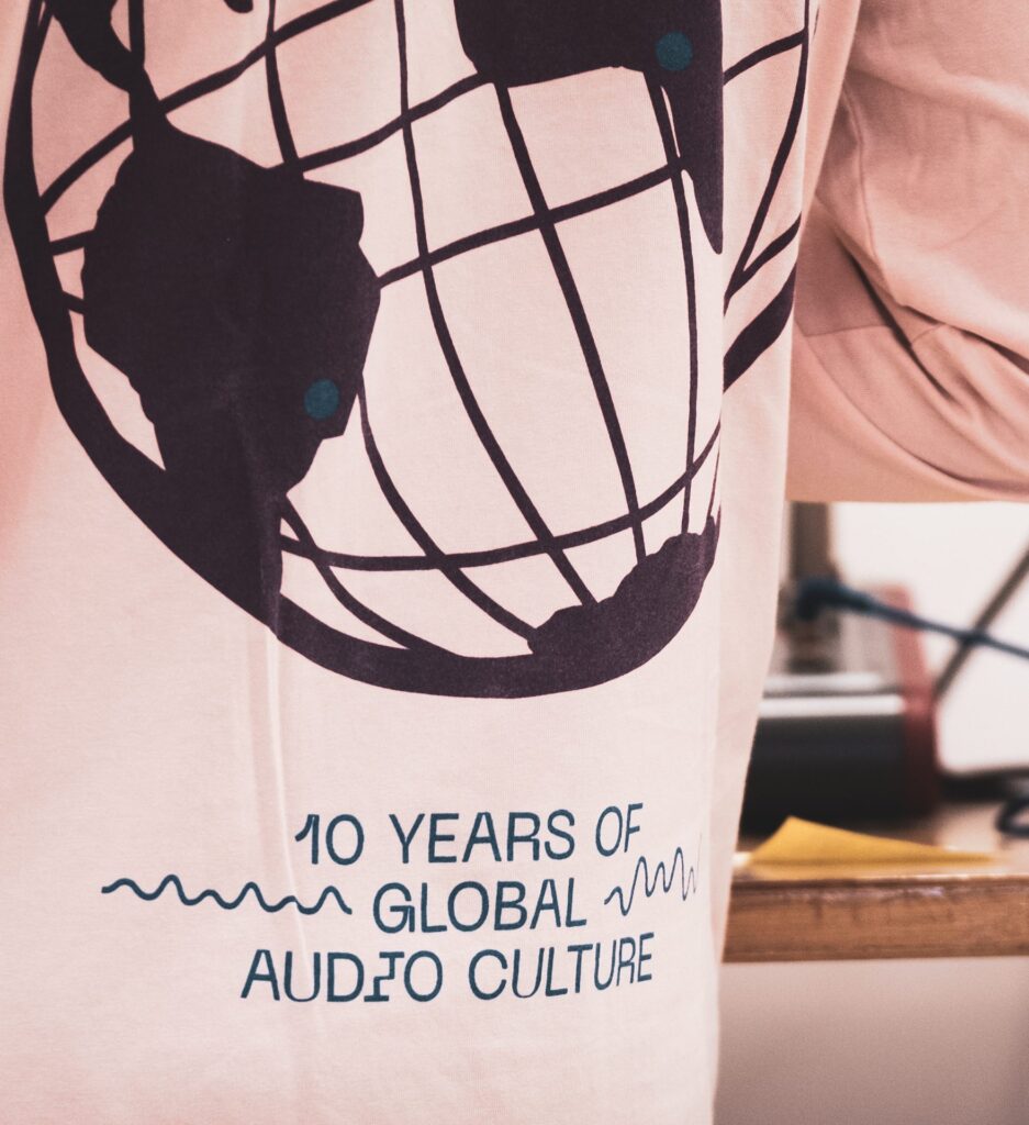 DJ MoCity rocking Mixcloud merch
