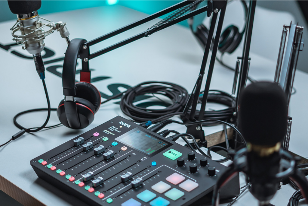 A typical DJ setup