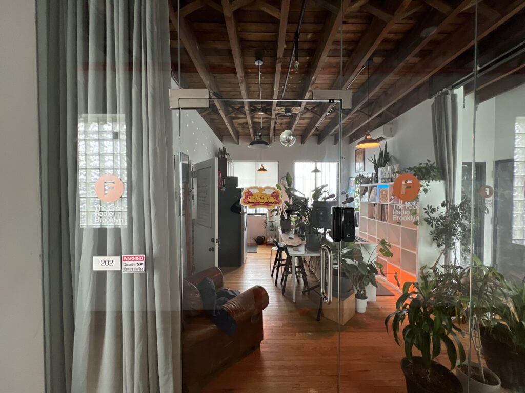 The Face Radio's studio in Brooklyn, New York